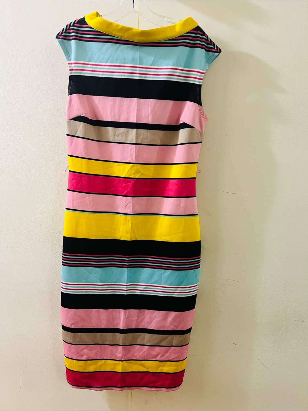 Colorblock Striped Sheath Dress